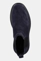 Calvin Klein sztyblety skórzane COMBAT ESS CHELSEA BOOT SU granatowy YM0YM01372