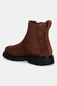 Obuwie Calvin Klein sztyblety skórzane COMBAT ESS CHELSEA BOOT SU YM0YM01372 brązowy