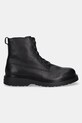 Шкіряні черевики Calvin Klein COMBAT ESS LACE UP ZIP BOOT LTH YM0YM01373 чорний AW25