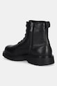 Obuwie Calvin Klein buty skórzane COMBAT ESS LACE UP ZIP BOOT LTH YM0YM01373 czarny