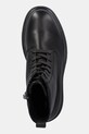 Шкіряні черевики Calvin Klein COMBAT ESS LACE UP ZIP BOOT LTH чорний YM0YM01373