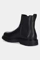 Obuwie Calvin Klein sztyblety skórzane COMBAT ESS CHELSEA BOOT LTH YM0YM01374 czarny