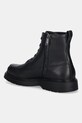 Obuwie Calvin Klein trapery skórzane COMBAT ESS LACE UP APRON LTH W YM0YM01375 czarny