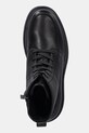 Calvin Klein trapery skórzane COMBAT ESS LACE UP APRON LTH W czarny YM0YM01375