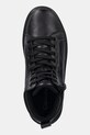 Usnjene superge Calvin Klein CLASSIC CUP MID LACEUP ZIP LTH črna YM0YM01428
