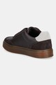 Obuwie Calvin Klein sneakersy skórzane CLASSIC CUPSOLE LACEUP WT MIX YM0YM01429 brązowy