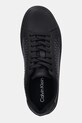 Calvin Klein sneakersy skórzane CLASSIC CUPSOLE LACEUP AOP czarny YM0YM01431
