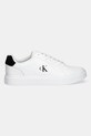 Δερμάτινα αθλητικά παπούτσια Calvin Klein CLASSIC CUPSOLE LACEUP LTH YM0YM01435 λευκό AW25