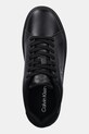 Δερμάτινα αθλητικά παπούτσια Calvin Klein CLASSIC CUPSOLE LACEUP LTH μαύρο YM0YM01435