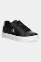 Kožne tenisice Calvin Klein CLASSIC CUPSOLE LACEUP LTH ostalo crna YM0YM01435