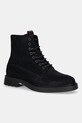 Tommy Hilfiger trapery zamszowe COMFORT LWT SDE BOOT skóra zamszowa granatowy FM0FM05594