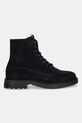 Semišové členkové topánky Tommy Hilfiger COMFORT LWT SDE BOOT FM0FM05594 tmavomodrá AW25