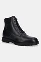 Tommy Hilfiger trapery skórzane CLEATED HILFIGER W LTH BOOT skóra licowa czarny FM0FM05562