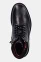 Tommy Hilfiger trapery skórzane CLEATED HILFIGER W LTH BOOT czarny FM0FM05562