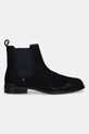Semišové kotníkové boty Tommy Hilfiger CORPORATE HILFIGER SDE CHELSEA FM0FM05580 námořnická modř AW25