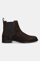 Tommy Hilfiger sztyblety zamszowe CORPORATE HILFIGER SDE CHELSEA FM0FM05580 brązowy AW25