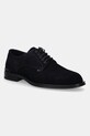 Σουέτ κλειστά παπούτσια Tommy Hilfiger CORPORATE HILFIGER SDE DERBY casual σκούρο μπλε FM0FM05582
