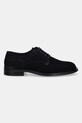 Σουέτ κλειστά παπούτσια Tommy Hilfiger CORPORATE HILFIGER SDE DERBY FM0FM05582 σκούρο μπλε AW25