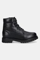 Tommy Hilfiger bocanci de piele FLEX TH OUTDOOR RS LTH BOOT FM0FM05600 negru AW25