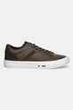 Kožne tenisice Tommy Hilfiger TH HI VULC LTH STREET FM0FM05626 smeđa AW25