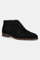 Σουέτ μποτάκια Tommy Hilfiger HILFIGER DRESS SUEDE BOOT δέρμα σαμουά μαύρο FM0FM05726