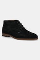 Замшевые ботинки Tommy Hilfiger HILFIGER DRESS SUEDE BOOT без утепления чёрный FM0FM05726