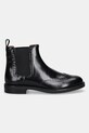 Tommy Hilfiger sztyblety skórzane HILFIGER VOGUE LTH A BROGUE BOOT FM0FM05765 czarny AW25