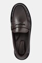 Usnjeni mokasini Tommy Hilfiger CLASSIC HIGH HILFIGER LTH LOAFER rjava FM0FM05769