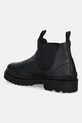 Obuwie Tommy Jeans sztyblety skórzane TJM CHELSEA LEATHER WL EM0EM01670 czarny