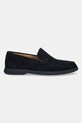 Велурени мокасини BOSS Sienne 50543083.405 тъмносин AW25