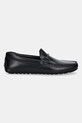 BOSS mokasyny skórzane Noel 50548100.001 czarny AW25
