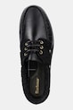 Barbour półbuty skórzane Deck czarny MFO0795BK51