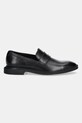 Kožené mokasíny HUGO Gryff 50548435.001 čierna AW25