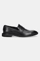 HUGO mokasyny skórzane Gryff 50548435.001 czarny AW25
