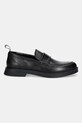 Kožené mokasíny HUGO Lenner 50548485.001 čierna AW25