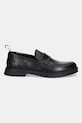 HUGO mocasini de piele Lenner 50548485.001 negru AW25