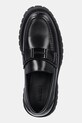 Δερμάτινα μοκασίνια Guess GORIZIA II μαύρο FMTGOR.LEA14.BLACK