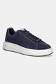 Guess sneakers din piele întoarsă ELBA mic de statură bleumarin FMTLBA.SUE12.BLUE