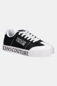 Versace Jeans Couture sneakersy imitacja skóry licowej czarny 79YA3SK6.ZPB32.L01