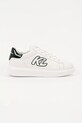 Karl Lagerfeld sneakersy skórzane KAPRI MENS niska biały KL52535A.011