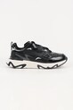 Karl Lagerfeld sneakersy skórzane BLAZE skóra zamszowa czarny KL52423.00S