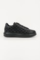 Karl Lagerfeld sneakersy skórzane KAPRI MENS tekstylny czarny KL52543.900