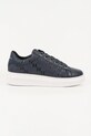 Karl Lagerfeld sneakersy skórzane KAPRI MENS tekstylny granatowy KL52543.9AA