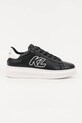 Karl Lagerfeld sneakersy skórzane KAPRI MENS niska czarny KL52535A.000