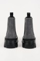 Obuwie Karl Lagerfeld sztyblety zamszowe TREKKA MENS RSG KL25243A.577 szary
