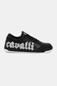 Шкіряні кросівки Just Cavalli 79QA3SM5ZP397899 чорний AW25
