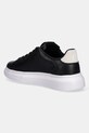 Obuwie Just Cavalli sneakersy skórzane 79QA3SBFZPB63899 czarny