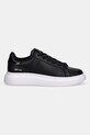 Just Cavalli sneakersy skórzane 79QA3SBGZPB65899 czarny AW25