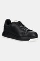 Tenisice Emporio Armani presvučena koža crna EM003663.AF18212.MC105