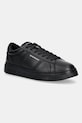 Emporio Armani sneakersy skórzane skóra powlekana czarny EM003701.AF18017.MC005